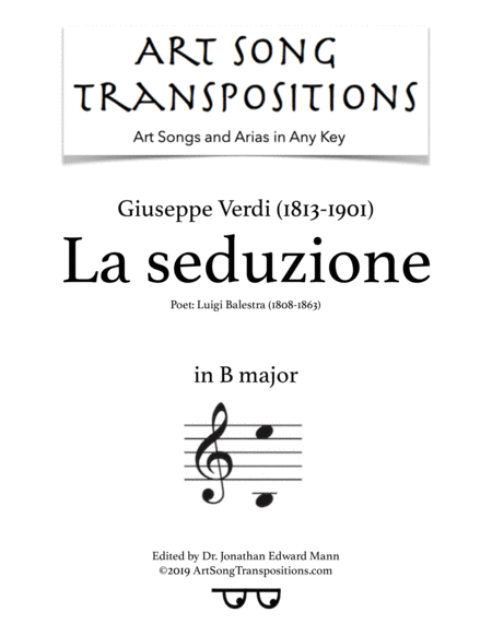 La Seduzione B Major Sheet Music