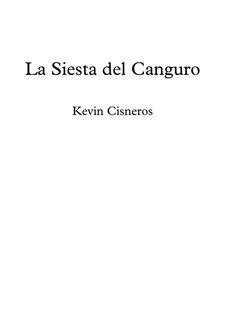 La Siesta Del Canguro Sheet Music