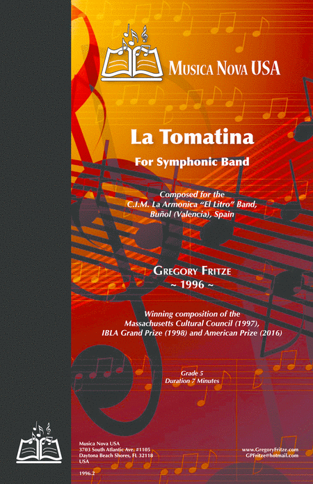 Free Sheet Music La Tomatina For Symphonic Band