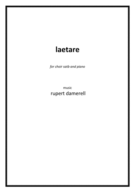 Laetare Sheet Music