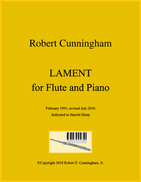 Lament For Flute And Piano Sheet Music