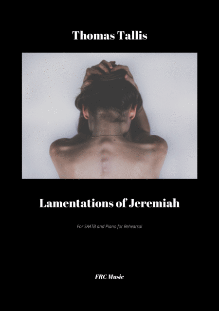 Free Sheet Music Lamentations Of Jeremiah For Saatb And Harpsichord