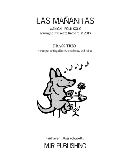 Free Sheet Music Las Maanitas Brass Trio