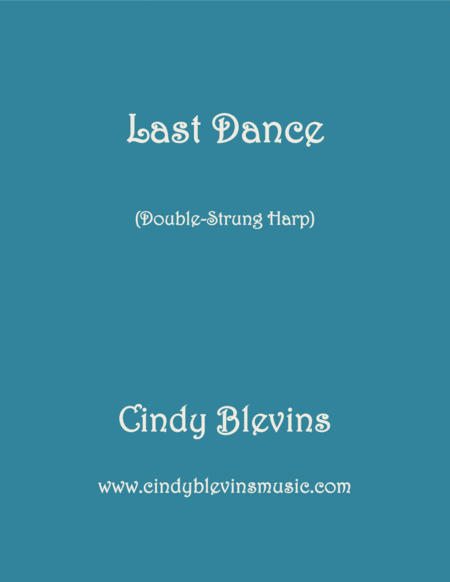 Last Dance An Original Solo For Double Strung Harp Sheet Music