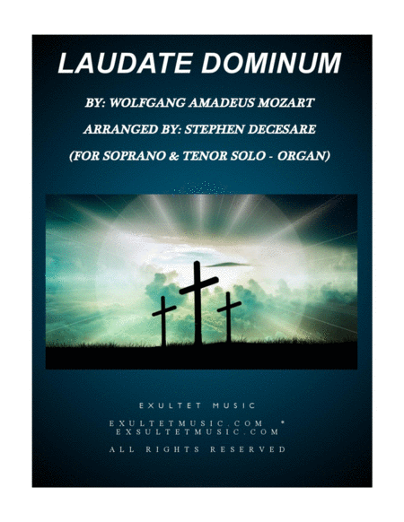 Laudate Dominum Duet For Soprano Tenor Solo Organ Accompaniment Sheet Music