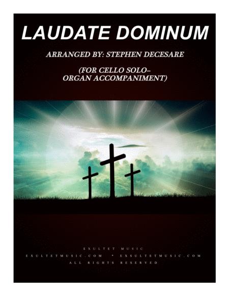 Free Sheet Music Laudate Dominum For Cello Solo Organ Accompaniment