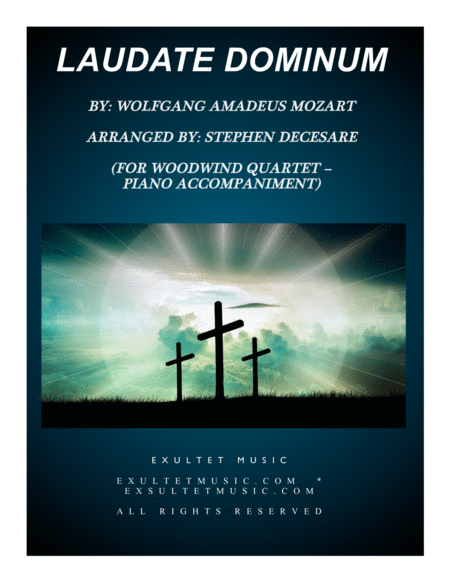 Free Sheet Music Laudate Dominum For Woodwind Quartet Piano Accompaniment