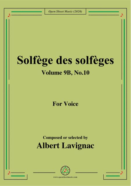 Free Sheet Music Lavignac Solfge Des Solfges Volume 9b No 10 For Voice