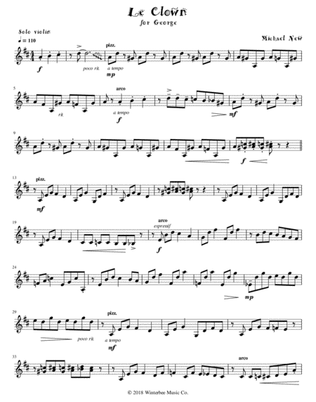 Le Clown Sheet Music