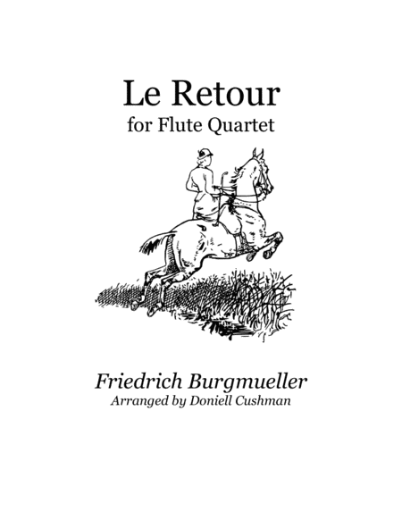 Le Retour The Return For Flute Quartet Sheet Music