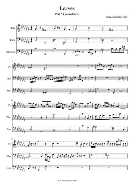 Leaves Part 5 Conundrum Sheet Music