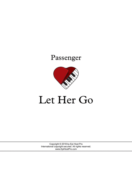 Let Her Go Grade 1 Sheet Music