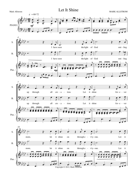 Let It Shine Sheet Music