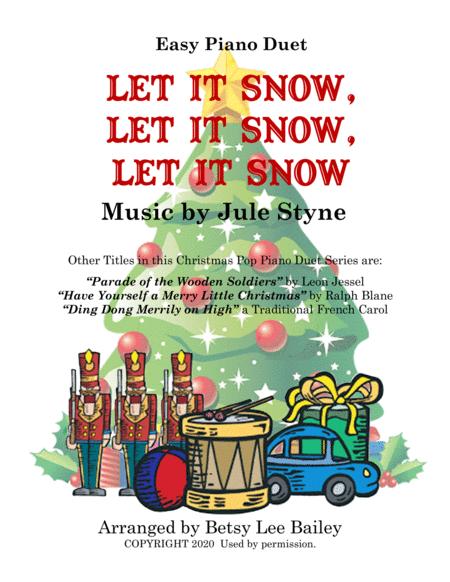 Let It Snow Let It Snow Let It Snow Easy Piano Duet Sheet Music