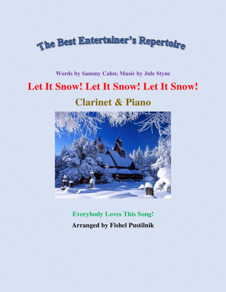 Let It Snow Let It Snow Let It Snow For Clarinet And Piano Jazz Pop Version Sheet Music