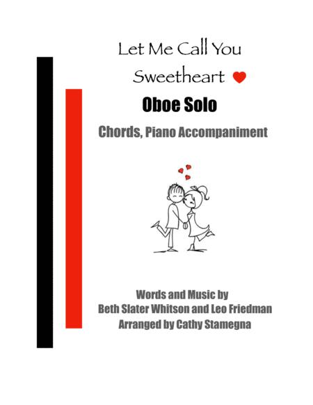 Free Sheet Music Let Me Call You Sweetheart Oboe Solo Chords Piano Accompaniment