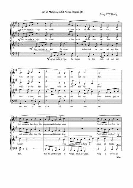 Let Us Make A Joyful Noise Sheet Music