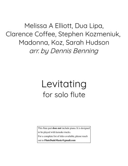 Levitating For Solo Flute No Piano Sheet Music