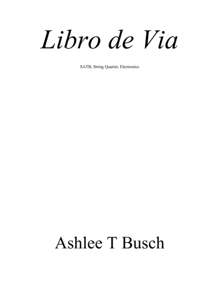 Free Sheet Music Libro De Via For Satb