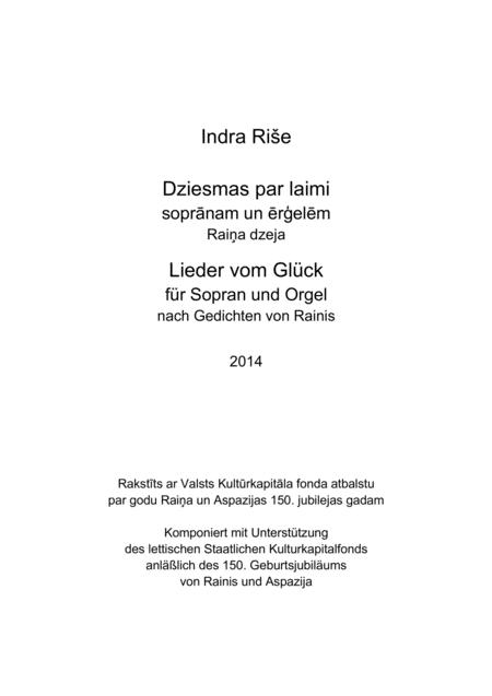 Free Sheet Music Lieder Vom Glck