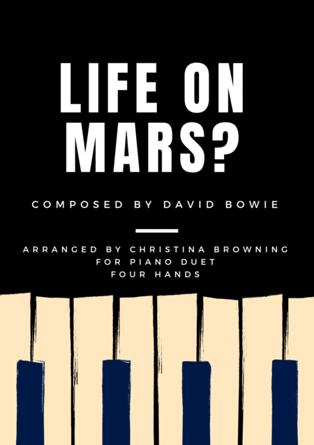 Life On Mars For Piano Duet Sheet Music