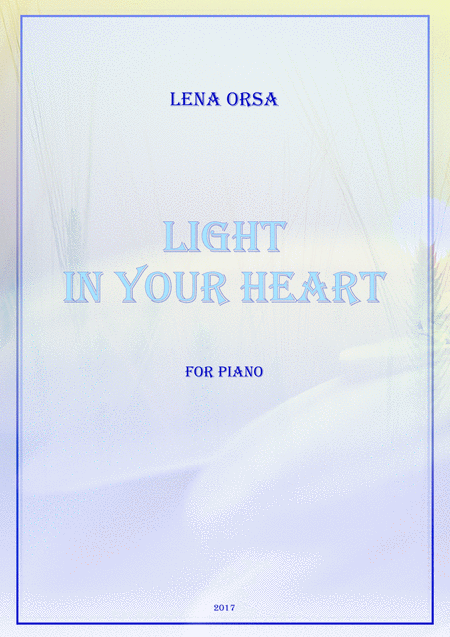 Free Sheet Music Light In Your Heart