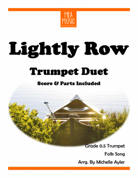 Free Sheet Music Lightly Row Duet Trumpet