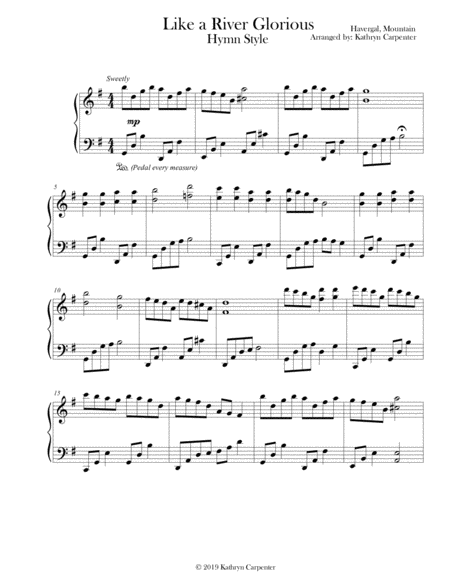 Free Sheet Music Like A River Glorious Piano