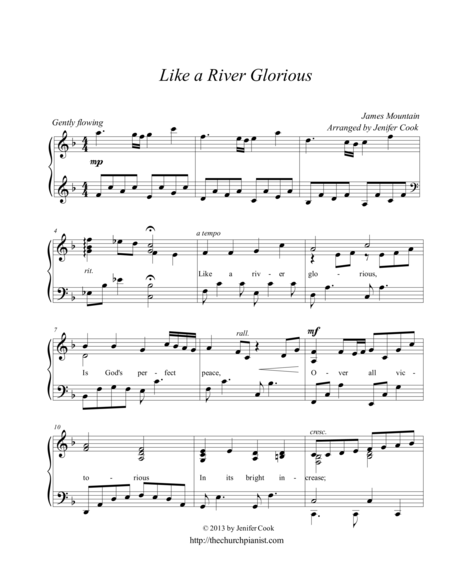 Like A River Sheet Music