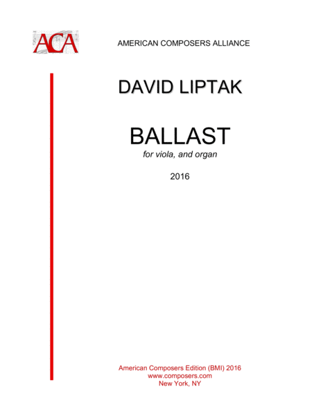 Liptak Ballast Sheet Music