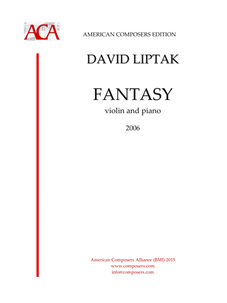 Liptak Fantasy Sheet Music