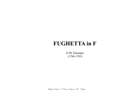 Free Sheet Music Little Fugue In F For Organ