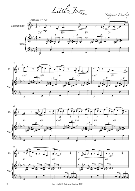 Free Sheet Music Little Jazz