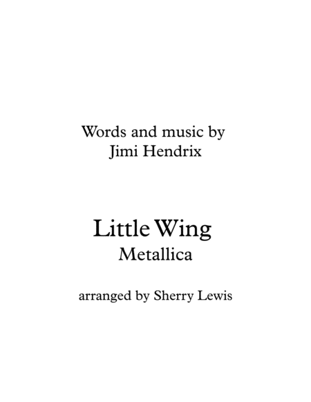 Little Wing Metallica Solo Violin For Violin Solo Sheet Music