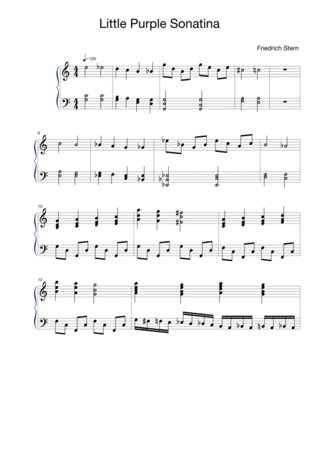 Free Sheet Music Little Yellow Sonatina