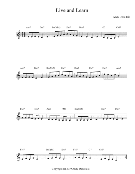 Live And Learn Sheet Music