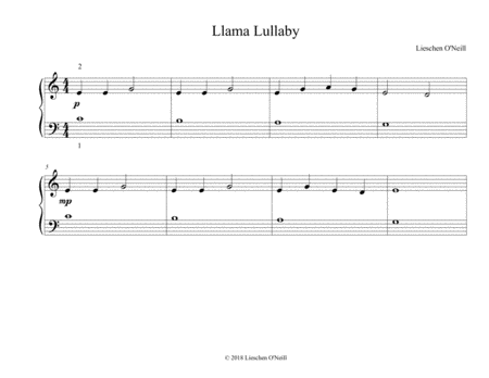 Llama Lullaby Sheet Music