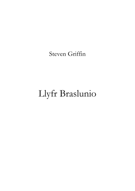 Llyfr Braslunio Sheet Music