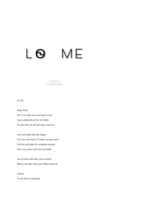 Lo Me Sheet Music