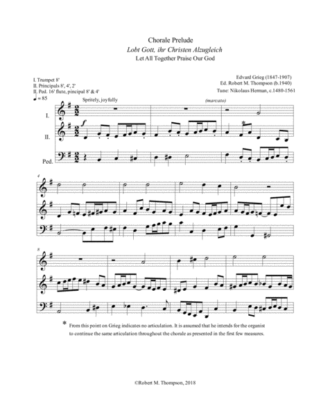 Lobt Gott Ihr Christen Allzugleich Praise God Ye Christians Altogether Sheet Music