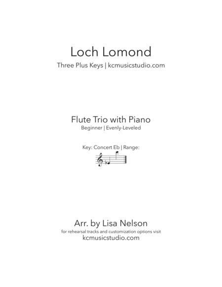 Free Sheet Music Loch Lomond Flute Trio With Piano Accompaniment