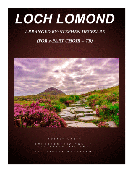 Loch Lomond For 2 Part Choir Tb Sheet Music