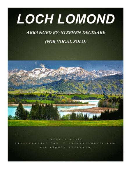 Free Sheet Music Loch Lomond For Vocal Solo