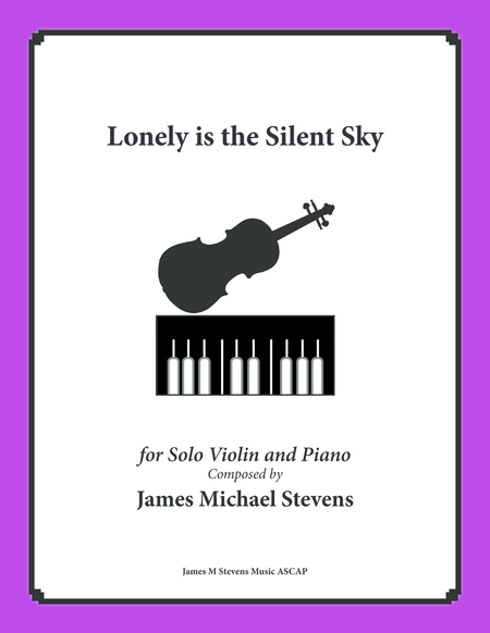 Free Sheet Music Lonely Is The Silent Sky Violin Piano