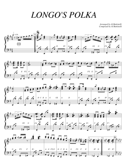 Free Sheet Music Longos Polka