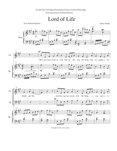 Free Sheet Music Lord Of Life