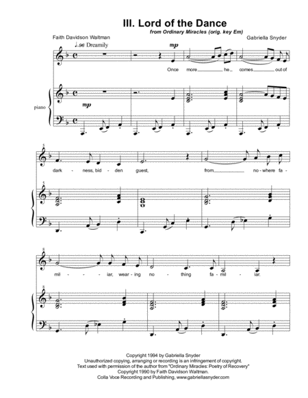 Free Sheet Music Lord Of The Dance