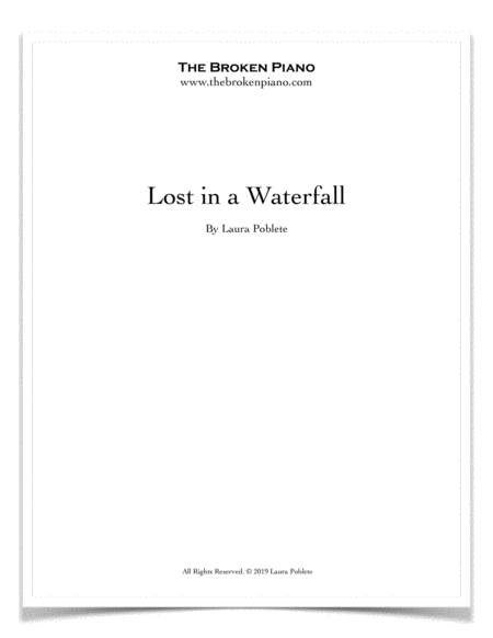 Free Sheet Music Lost In A Waterfall