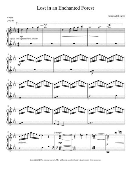 Lost In An Enchanted Forest Sheet Music