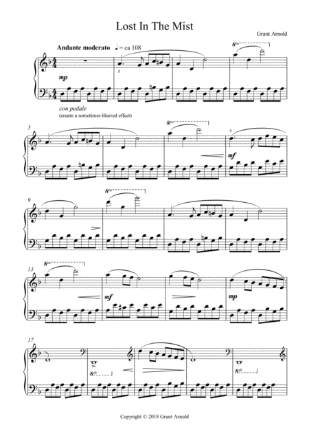 Lost In The Mist Sheet Music